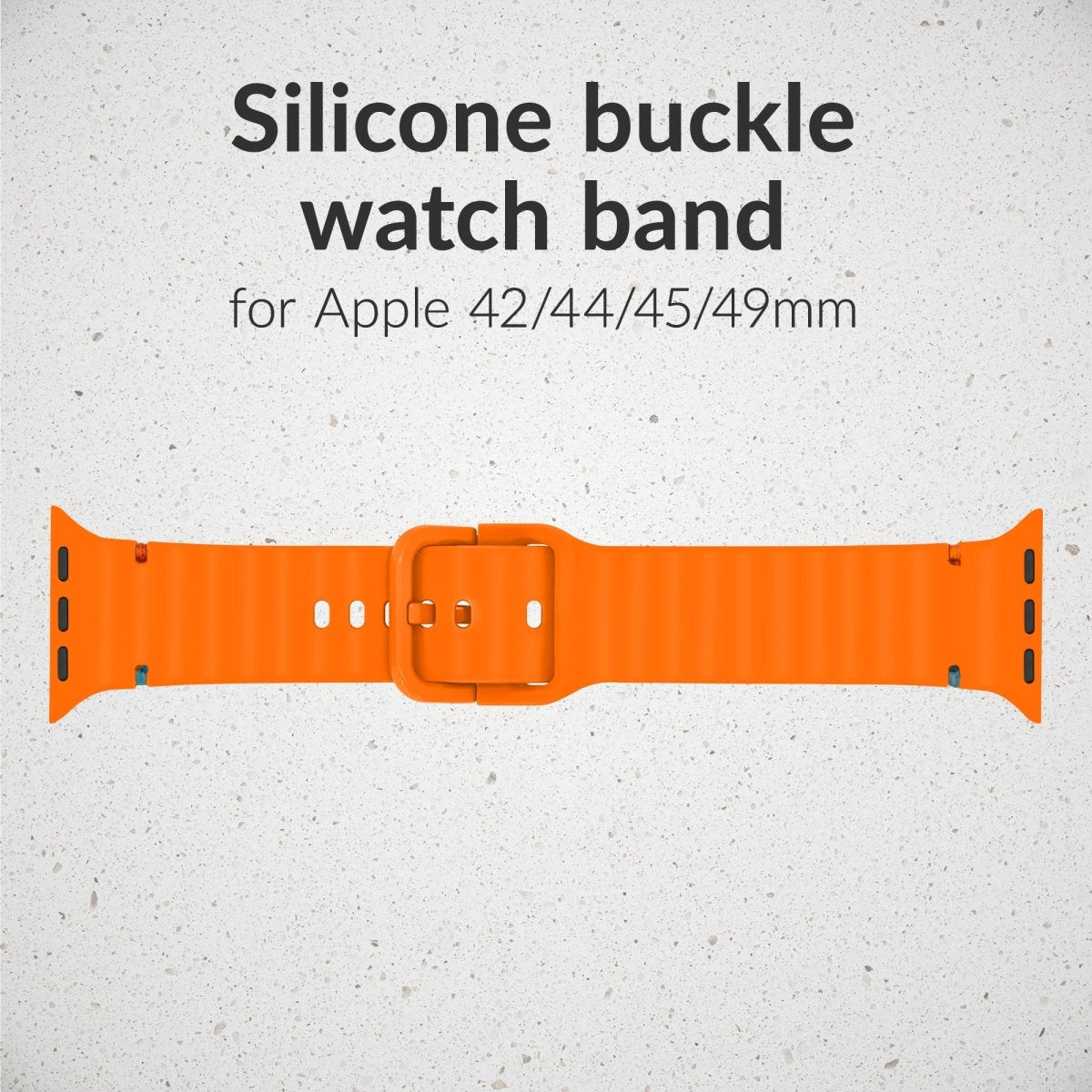 Mobilize Silicon Watch Band - Buckle - For Apple 42/44/45/49Mm - Orange - 123TelecomShop