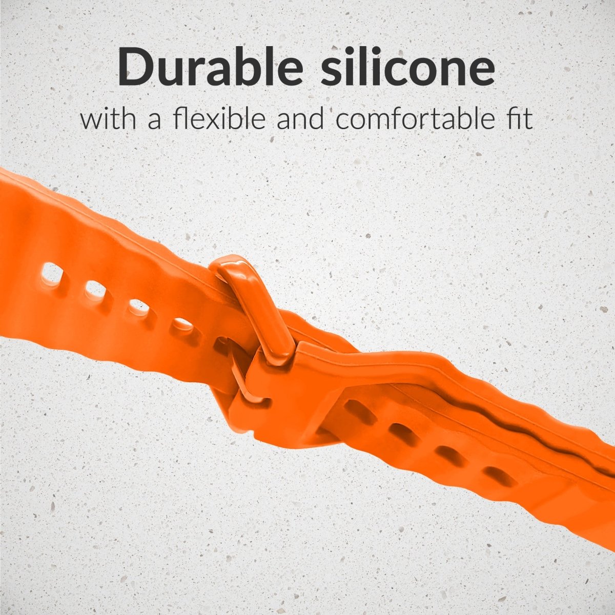 Mobilize Silicon Watch Band - Buckle - For Apple 42/44/45/49Mm - Orange - 123TelecomShop