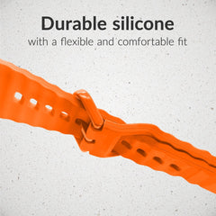 Mobilize Silicon Watch Band - Buckle - For Apple 42/44/45/49Mm - Orange - 123TelecomShop