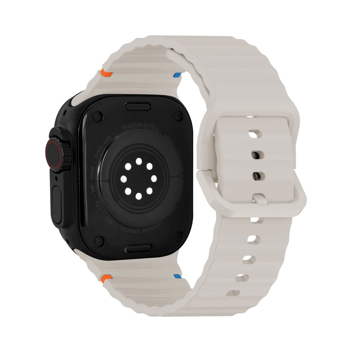 Mobilize Silicon Watch Band - Buckle - For Apple 42/44/45/49Mm - Starlight - 123TelecomShop