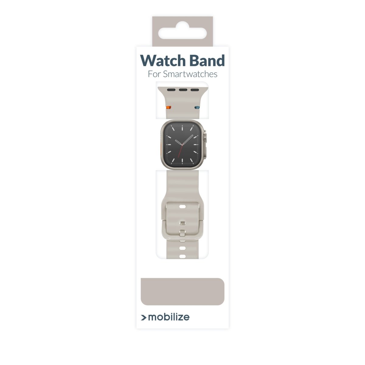 Mobilize Silicon Watch Band - Buckle - For Apple 42/44/45/49Mm - Starlight - 123TelecomShop