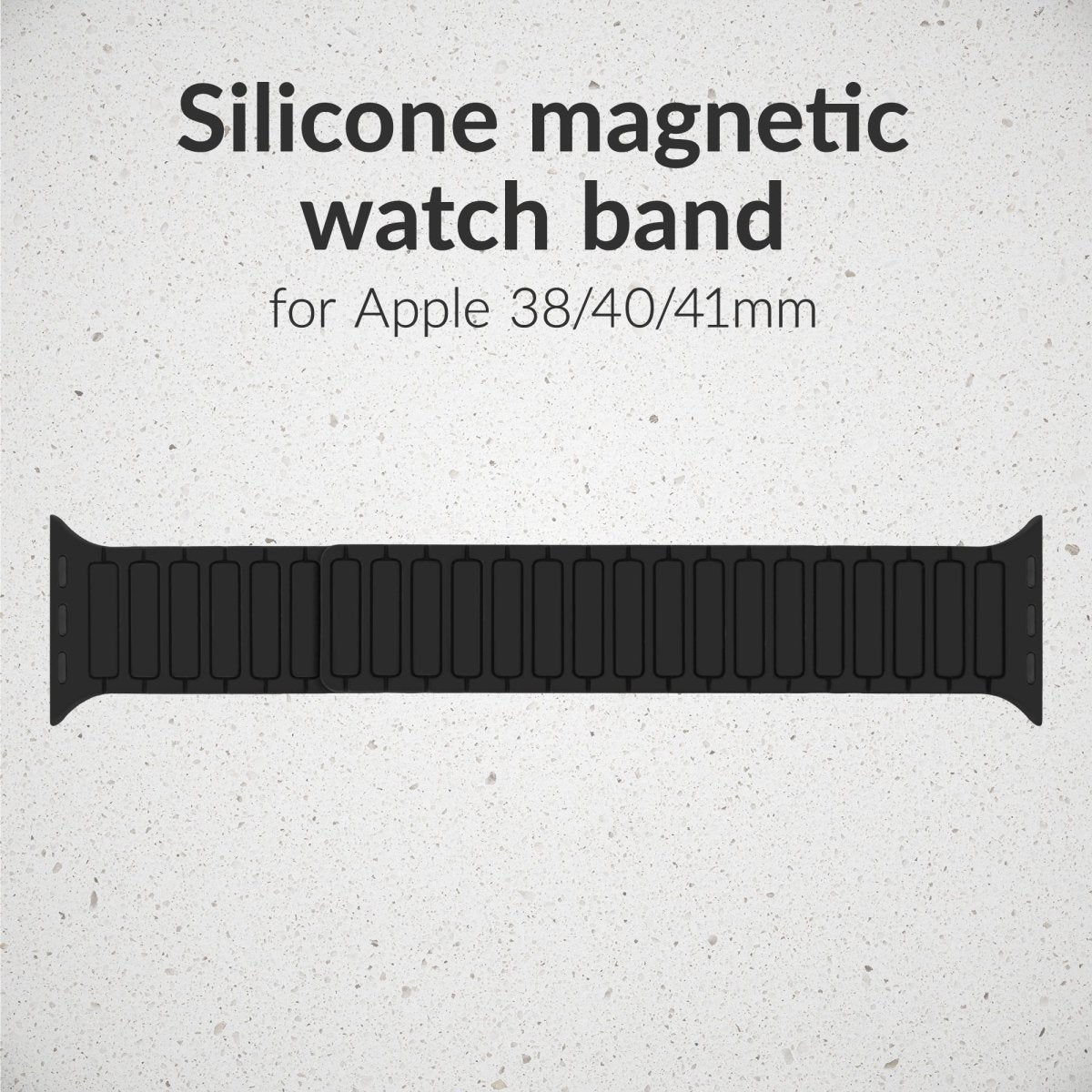 Mobilize Silicon Watch Band - Magnetic - For Apple 38/40/41Mm - Black - 123TelecomShop