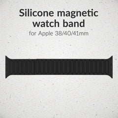 Mobilize Silicon Watch Band - Magnetic - For Apple 38/40/41Mm - Black - 123TelecomShop