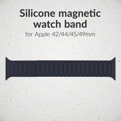 Mobilize Silicon Watch Band - Magnetic - For Apple 42/44/45/49Mm - Blue - 123TelecomShop