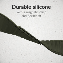 Mobilize Silicon Watch Band - Magnetic - For Apple 42/44/45/49Mm - Green - 123TelecomShop