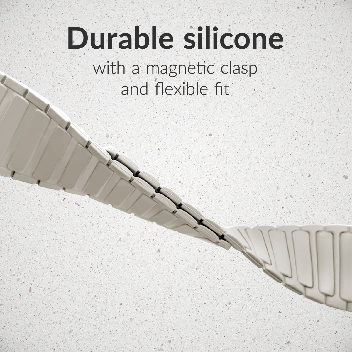 Mobilize Silicon Watch Band - Magnetic - For Apple 42/44/45/49Mm - Starlight - 123TelecomShop