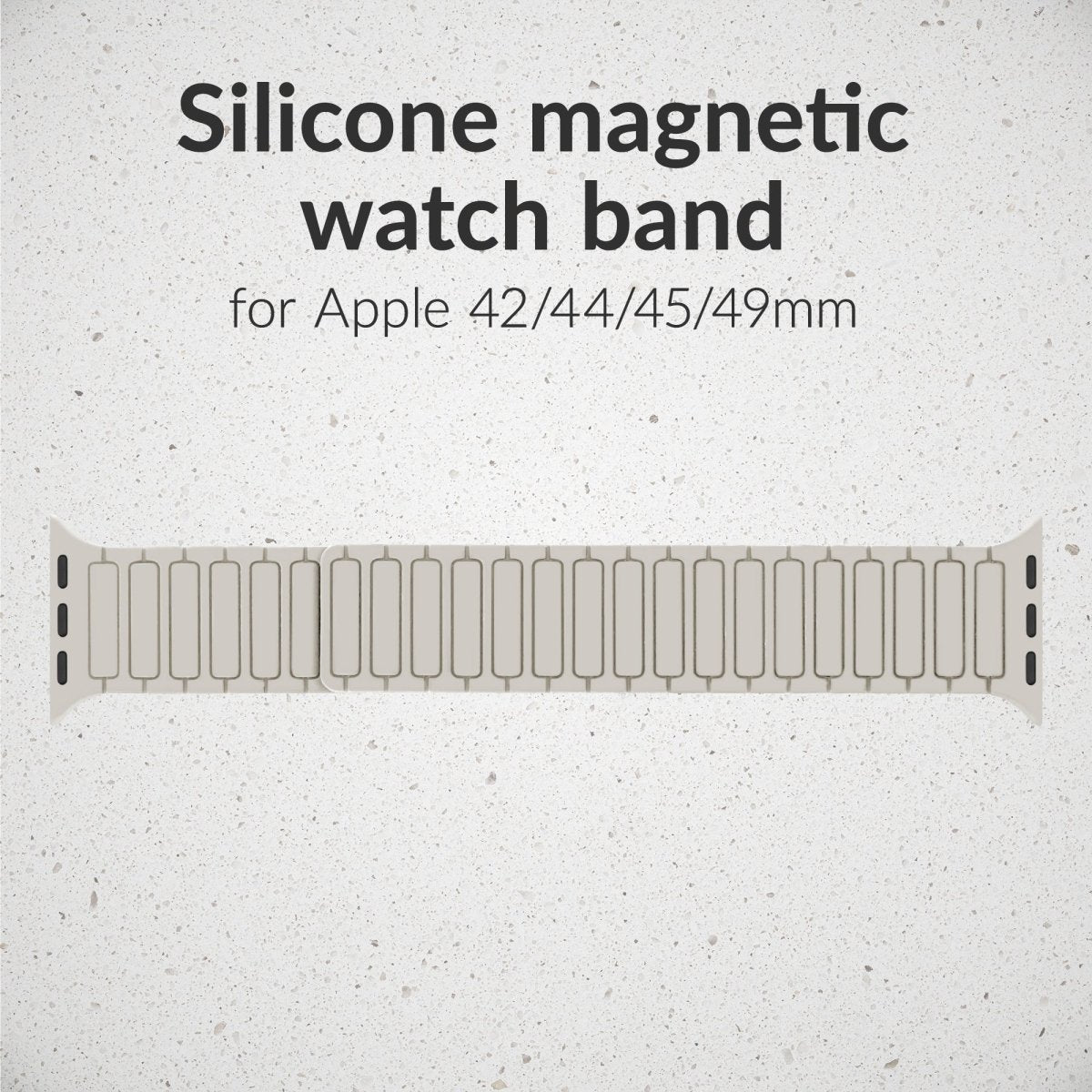Mobilize Silicon Watch Band - Magnetic - For Apple 42/44/45/49Mm - Starlight - 123TelecomShop