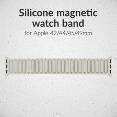 Mobilize Silicon Watch Band - Magnetic - For Apple 42/44/45/49Mm - Starlight - 123TelecomShop