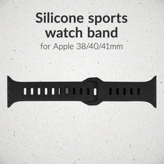 Mobilize Silicon Watch Band - Sports - For Apple 38/40/41Mm - Black - 123TelecomShop