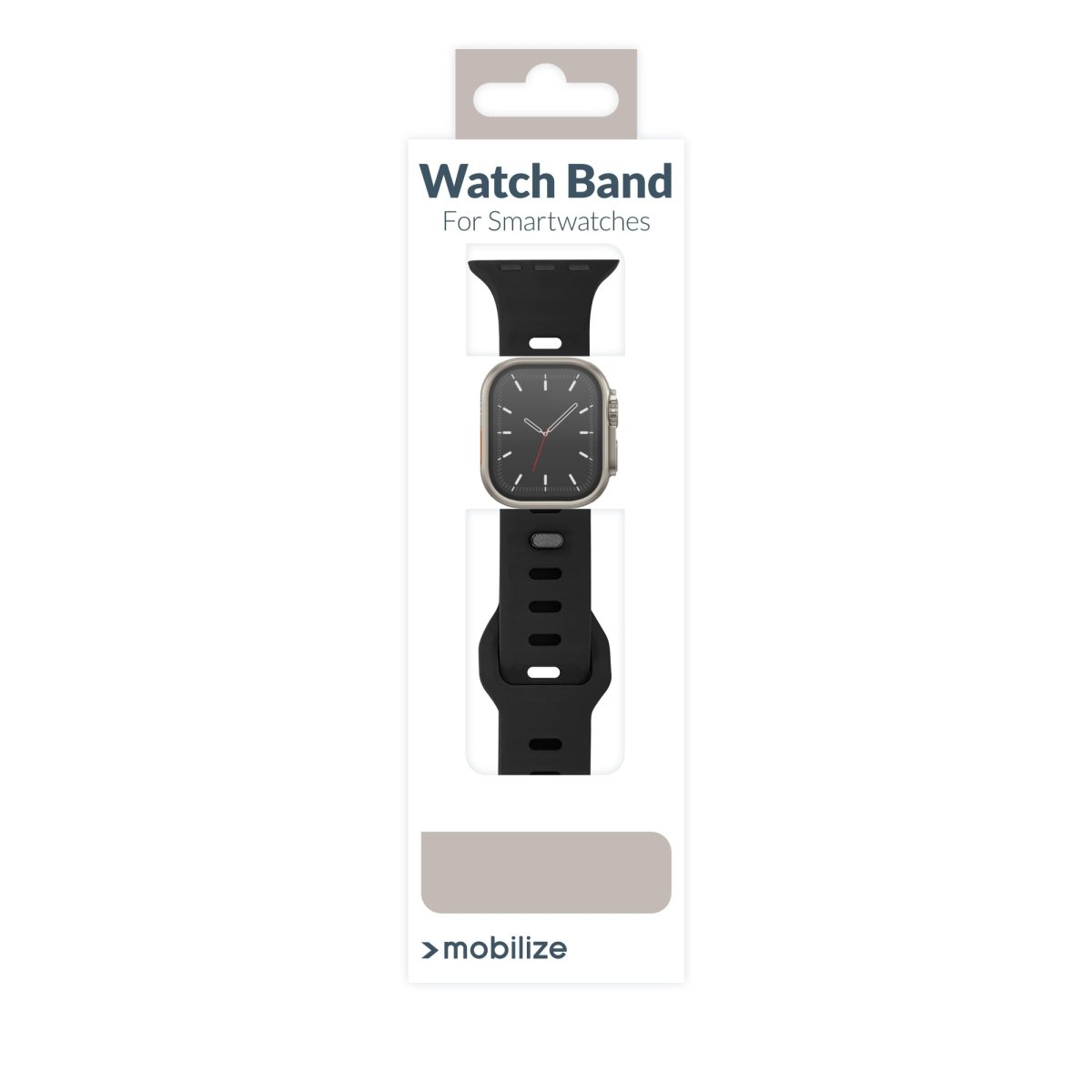 Mobilize Silicon Watch Band - Sports - For Apple 38/40/41Mm - Black - 123TelecomShop