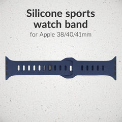 Mobilize Silicon Watch Band - Sports - For Apple 38/40/41Mm - Blue - 123TelecomShop