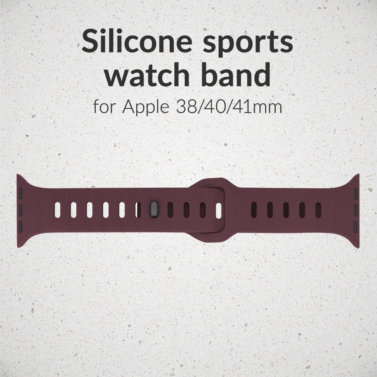 Mobilize Silicon Watch Band - Sports - For Apple 38/40/41Mm - Bordeaux - 123TelecomShop
