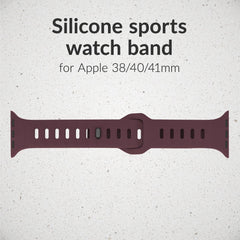 Mobilize Silicon Watch Band - Sports - For Apple 38/40/41Mm - Bordeaux - 123TelecomShop