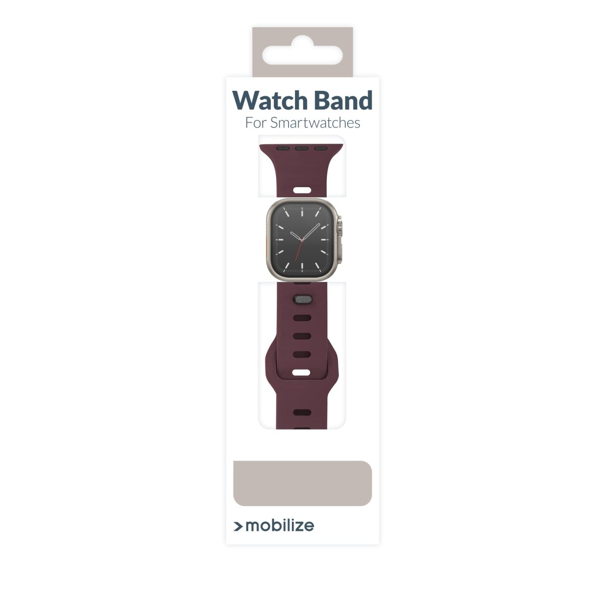 Mobilize Silicon Watch Band - Sports - For Apple 38/40/41Mm - Bordeaux - 123TelecomShop