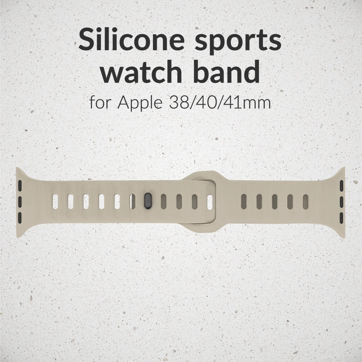 Mobilize Silicon Watch Band - Sports - For Apple 38/40/41Mm - Starlight - 123TelecomShop