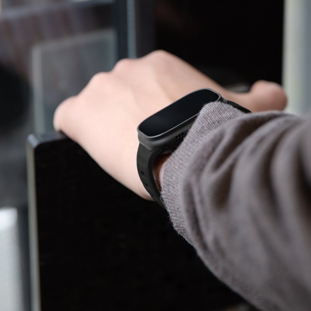 Mobilize Silicon Watch Band - Sports - For Apple 42/44/45/49Mm - Black - 123TelecomShop