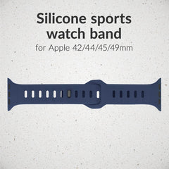 Mobilize Silicon Watch Band - Sports - For Apple 42/44/45/49Mm - Blue - 123TelecomShop