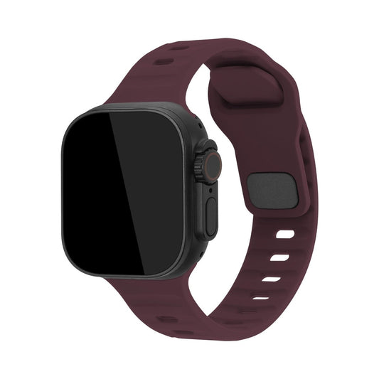 Mobilize Silicon Watch Band - Sports - For Apple 42/44/45/49Mm - Bordeaux - 123TelecomShop