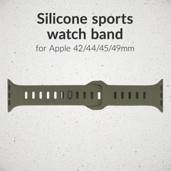 Mobilize Silicon Watch Band - Sports - For Apple 42/44/45/49Mm - Green - 123TelecomShop