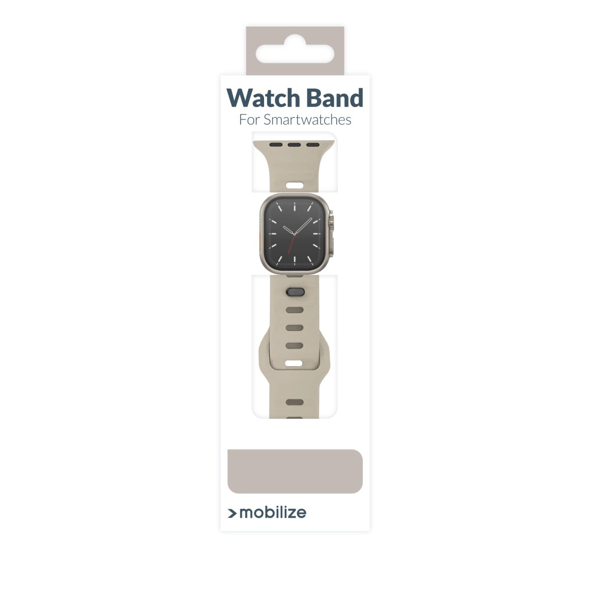 Mobilize Silicon Watch Band - Sports - For Apple 42/44/45/49Mm - Starlight - 123TelecomShop