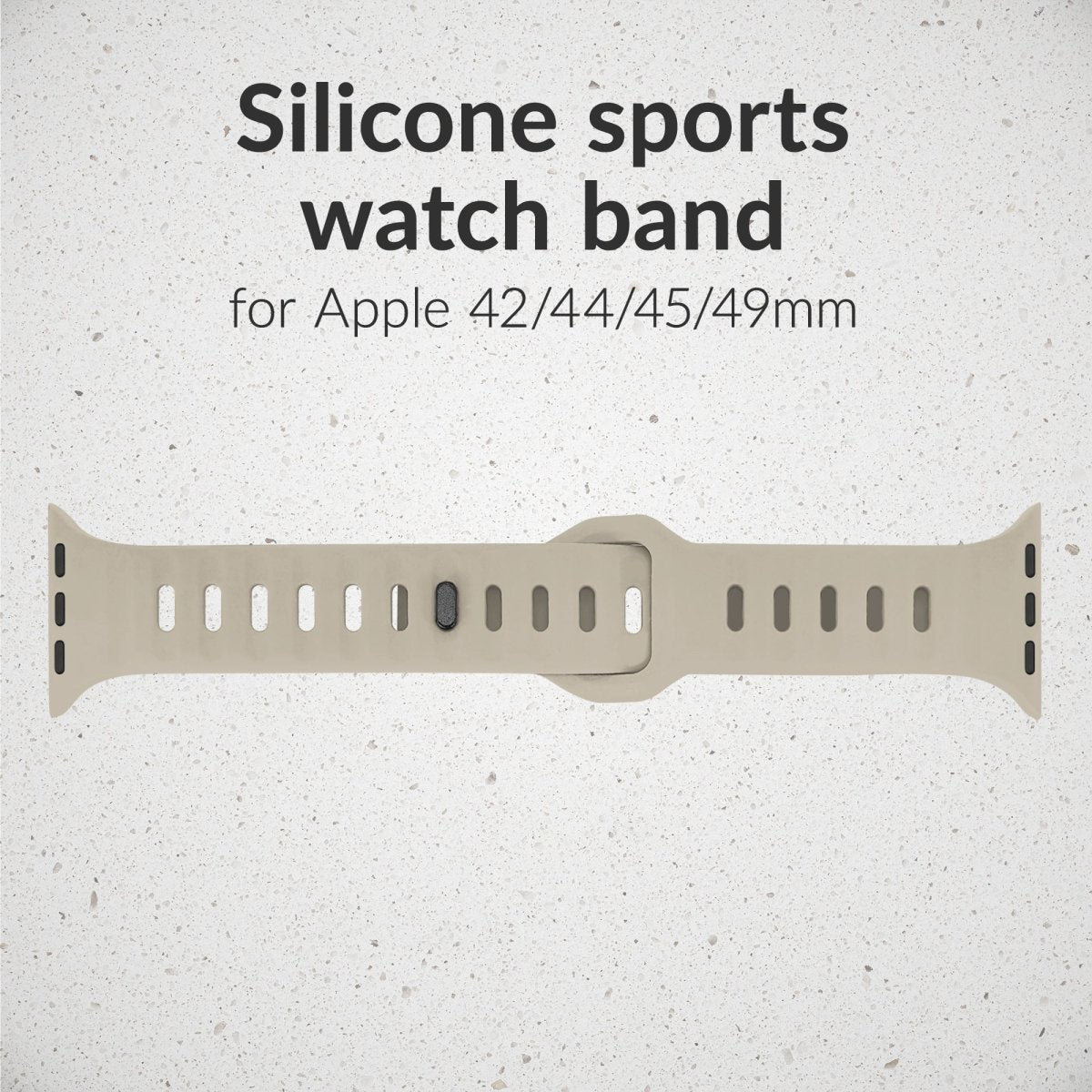 Mobilize Silicon Watch Band - Sports - For Apple 42/44/45/49Mm - Starlight - 123TelecomShop