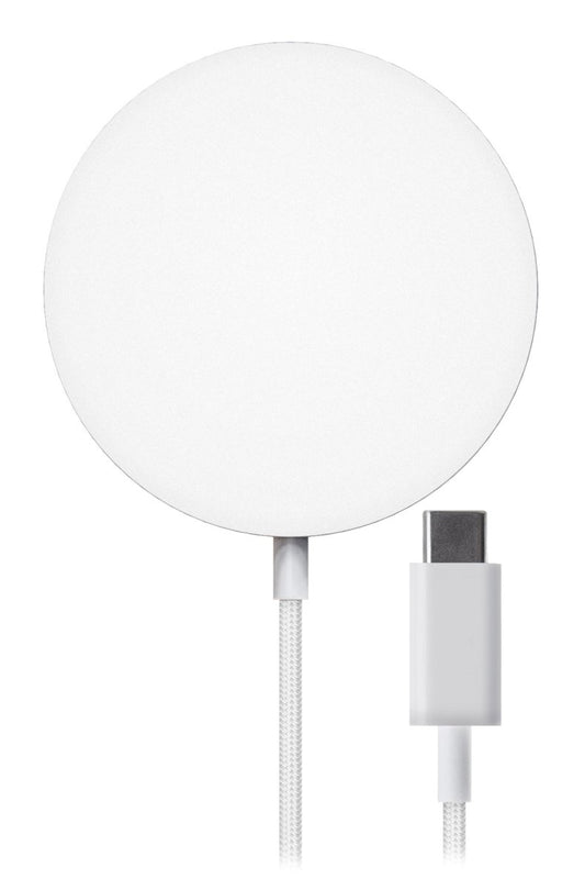 Mobilize Strong Magnetic Wireless Charger Magsafe Compatible 15W White - Acrylic - 123TelecomShop