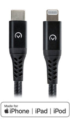 Mobilize Strong Nylon Cable Usb-C To Mfi Lightning 2M. 60W Black - 123TelecomShop
