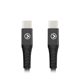 Mobilize Strong Nylon Cable Usb-C To Usb-C 2M. 100W Black - 123TelecomShop