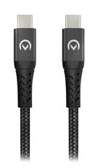 Mobilize Strong Nylon Cable Usb-C To Usb-C 2M. 100W Black - 123TelecomShop