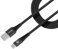 Mobilize Strong Nylon Cable Usb To Usb-C 2M. 15W Black - 123TelecomShop