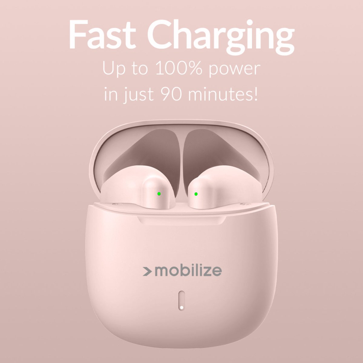 Mobilize Tws Earbuds Pastel Pink - 123TelecomShop