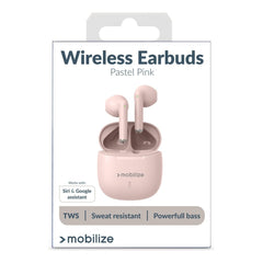 Mobilize Tws Earbuds Pastel Pink - 123TelecomShop