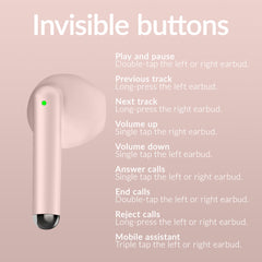 Mobilize Tws Earbuds Pastel Pink - 123TelecomShop
