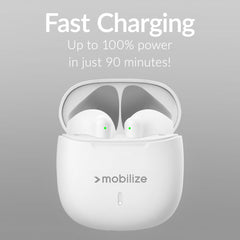 Mobilize Tws Earbuds White - 123TelecomShop