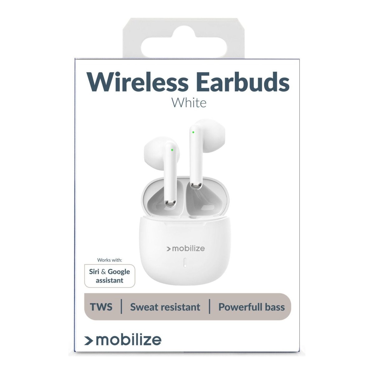 Mobilize Tws Earbuds White - 123TelecomShop