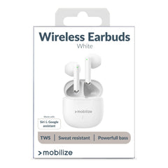 Mobilize Tws Earbuds White - 123TelecomShop