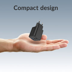 Mobilize Wall Charger 2X Usb-C + 1X Usb Gan 65W With Pd/Pps Black - 123TelecomShop