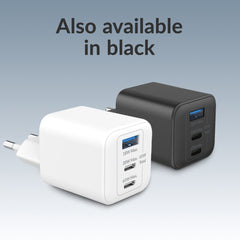 Mobilize Wall Charger 2X Usb-C + 1X Usb Gan 65W With Pd/Pps White - 123TelecomShop