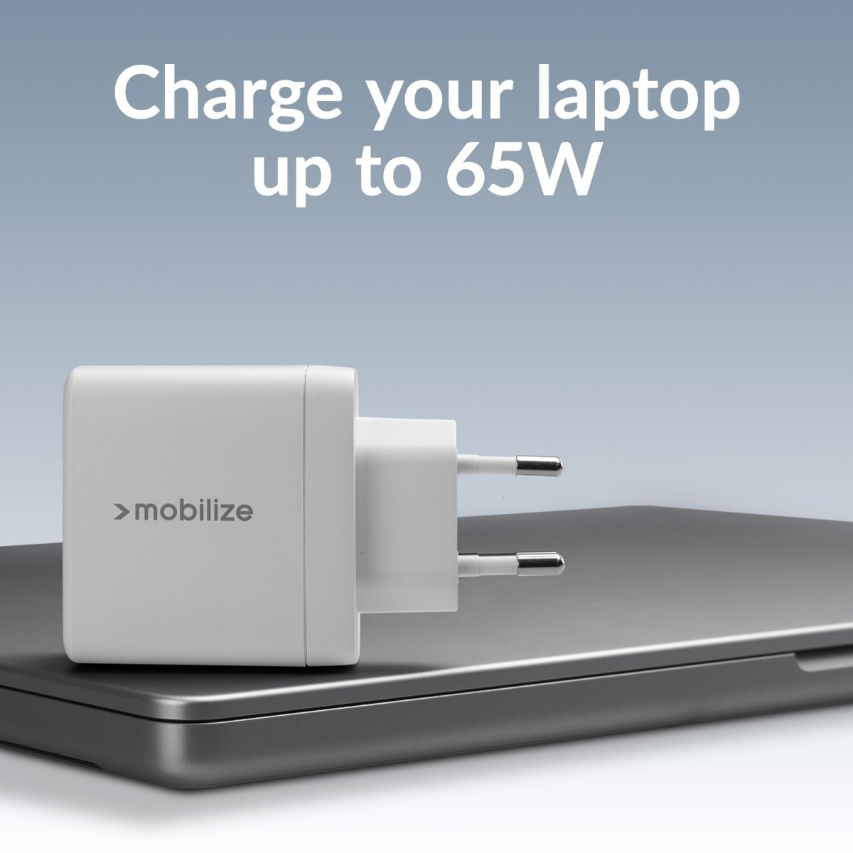 Mobilize Wall Charger 2X Usb-C + 1X Usb Gan 65W With Pd/Pps White - 123TelecomShop