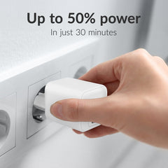 Mobilize Wall Charger 2X Usb-C Gan 45W With Pd/Pps White - 123TelecomShop