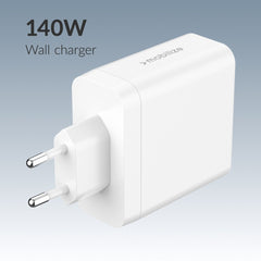 Mobilize Wall Charger 3X Usb-C + 1X Usb Gan 140W With Pd/Pps White - 123TelecomShop