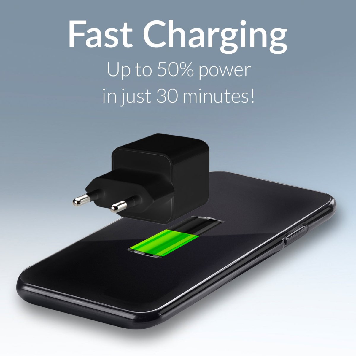 Mobilize Wall Charger Usb-C Gan 30W With Pd/Pps Black - 123TelecomShop