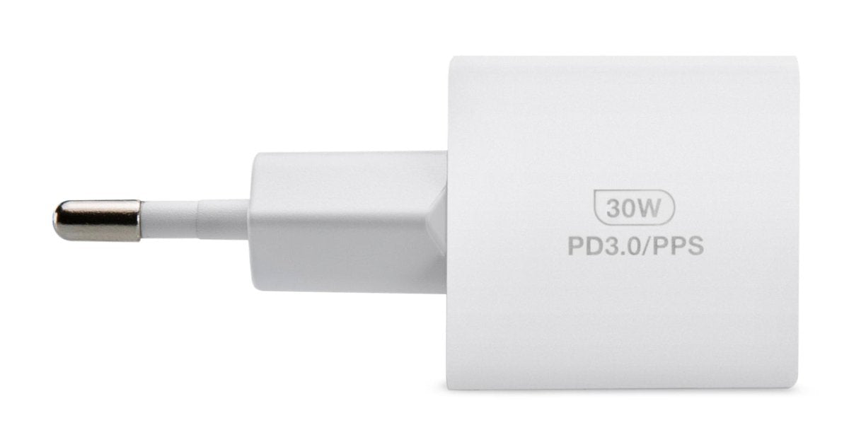 Mobilize Wall Charger Usb-C Gan 30W With Pd/Pps White - 123TelecomShop