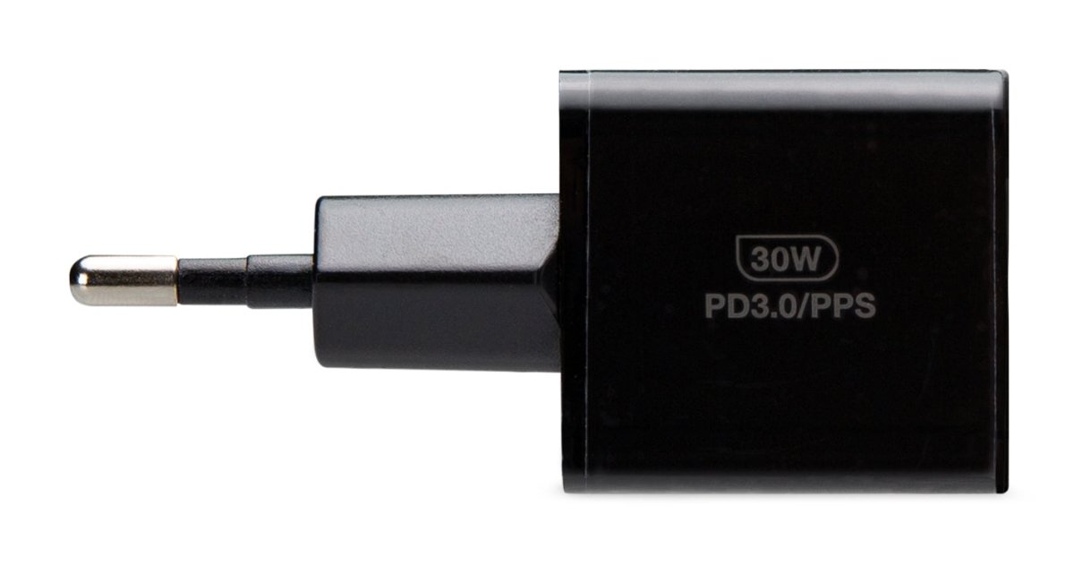 Mobilize Wall Charger Usb-C + Usb Gan 30W With Pd/Pps Black - 123TelecomShop