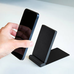 Mobilize Wireless Fast Charger Foldable 5W/7.5W/10W/15W Pu Leather Black - 123TelecomShop