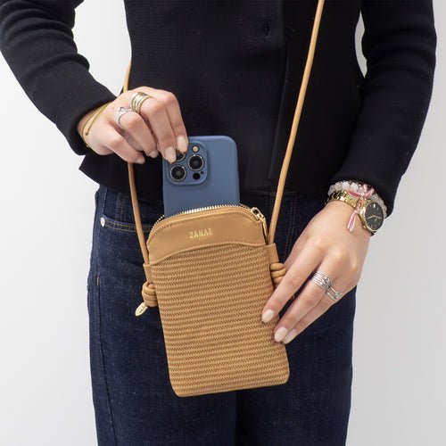 Multifunctioneel tasje/ Festival tas / schoudertas / Crossbody Bag / Dune / Bruin - 123TelecomShop