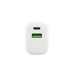 Musthavz dubbele Thuislader Voedingsadapter - 20W - USB - A en USB - C - Wit - 123TelecomShop