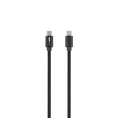 Musthavz Extra Sterke Nylon Magnetische USB - C Kabel - Zwart - 123TelecomShop