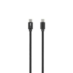 Musthavz Extra Sterke Nylon Magnetische USB - C Kabel - Zwart - 123TelecomShop