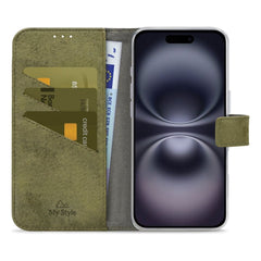 My Style Flex Wallet For Apple Iphone 16 Plus Olive - 123TelecomShop